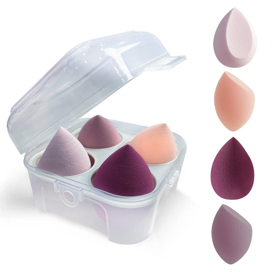 Makeup Sponge Set, Foundation Blending Beauty Sponge, Makeup Beauty Blender Latex Free and High-definition Flawless for Liquid, Cream, and Powder, Multi-colored Makeup Sponges