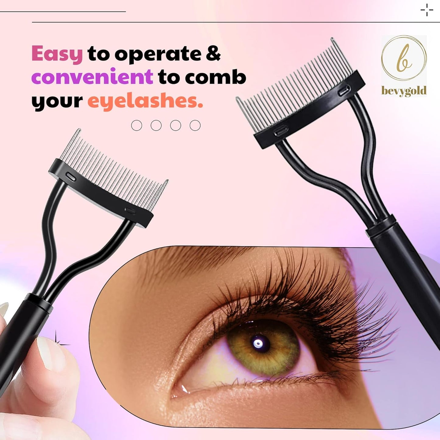 Eyelash Separator - Finishing Comb with Cover