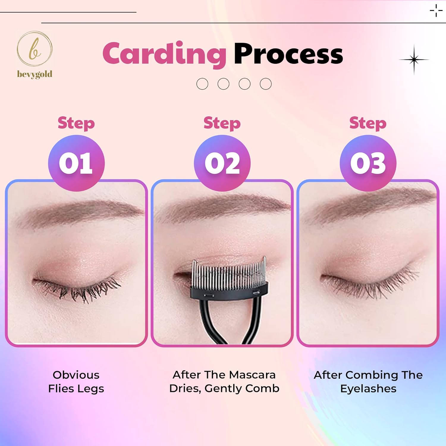 Eyelash Separator - Finishing Comb with Cover